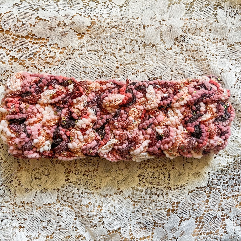 Anthropologie Beaded Embellished Earwarmer Headband Art Deco Style